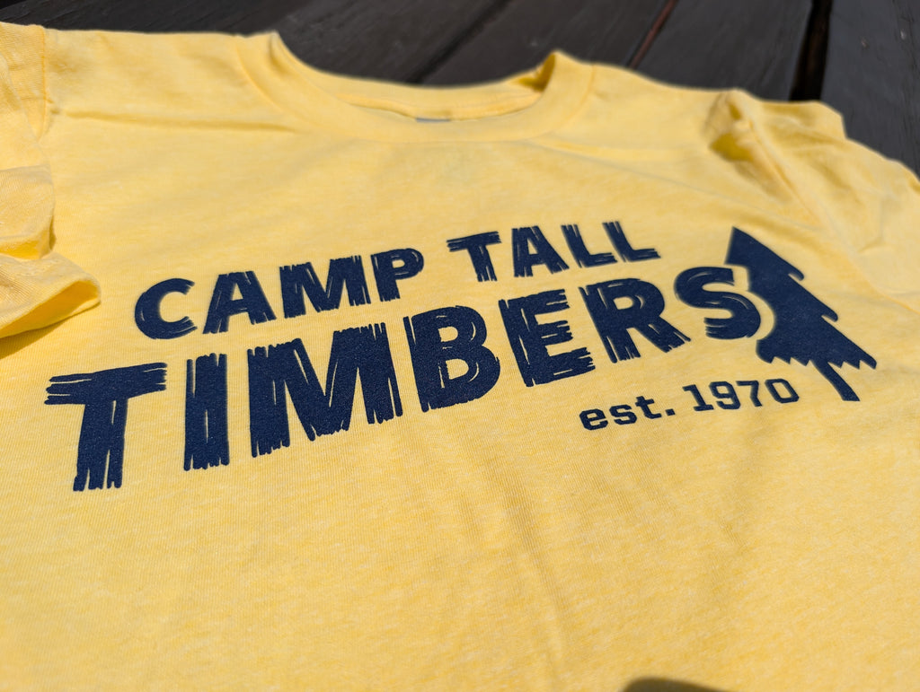 Camp TShirt Banana Cream Camp Tall Timbers Swag Store